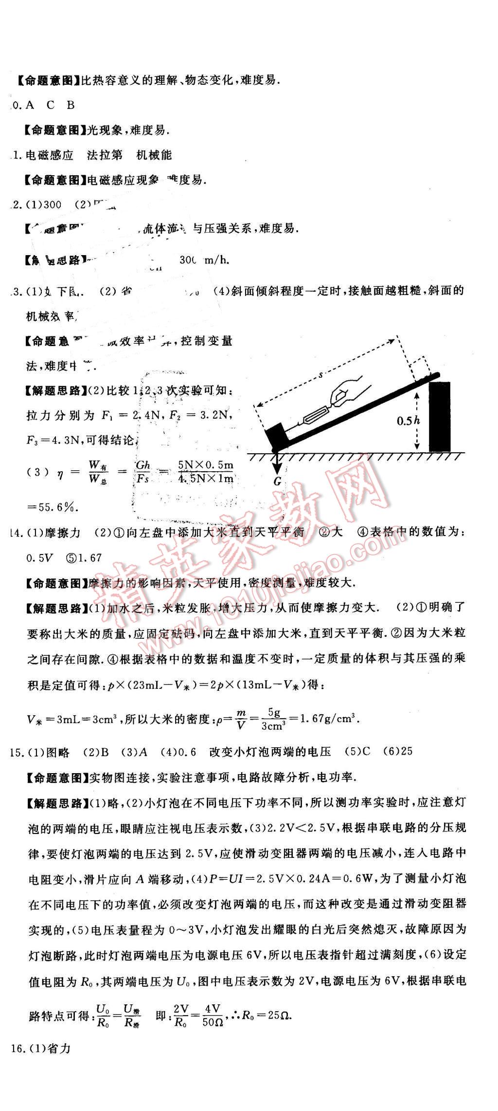 2016年河北中考必備中考第一卷物理經(jīng)濟(jì)版 第18頁(yè)