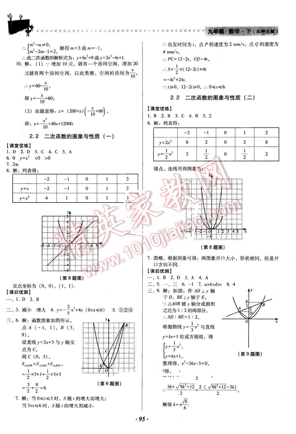 2016年全优点练课计划九年级数学下册北师大版 第7页