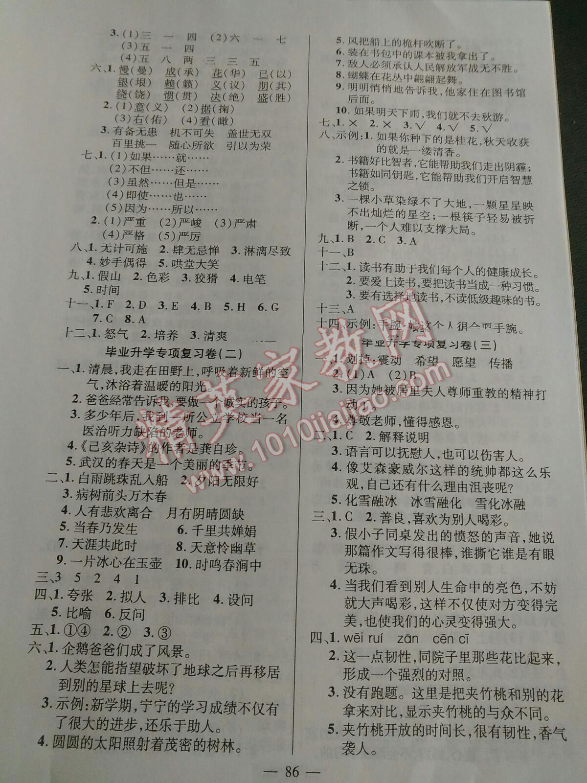 2016年小学毕业升学总复习语文 第2页