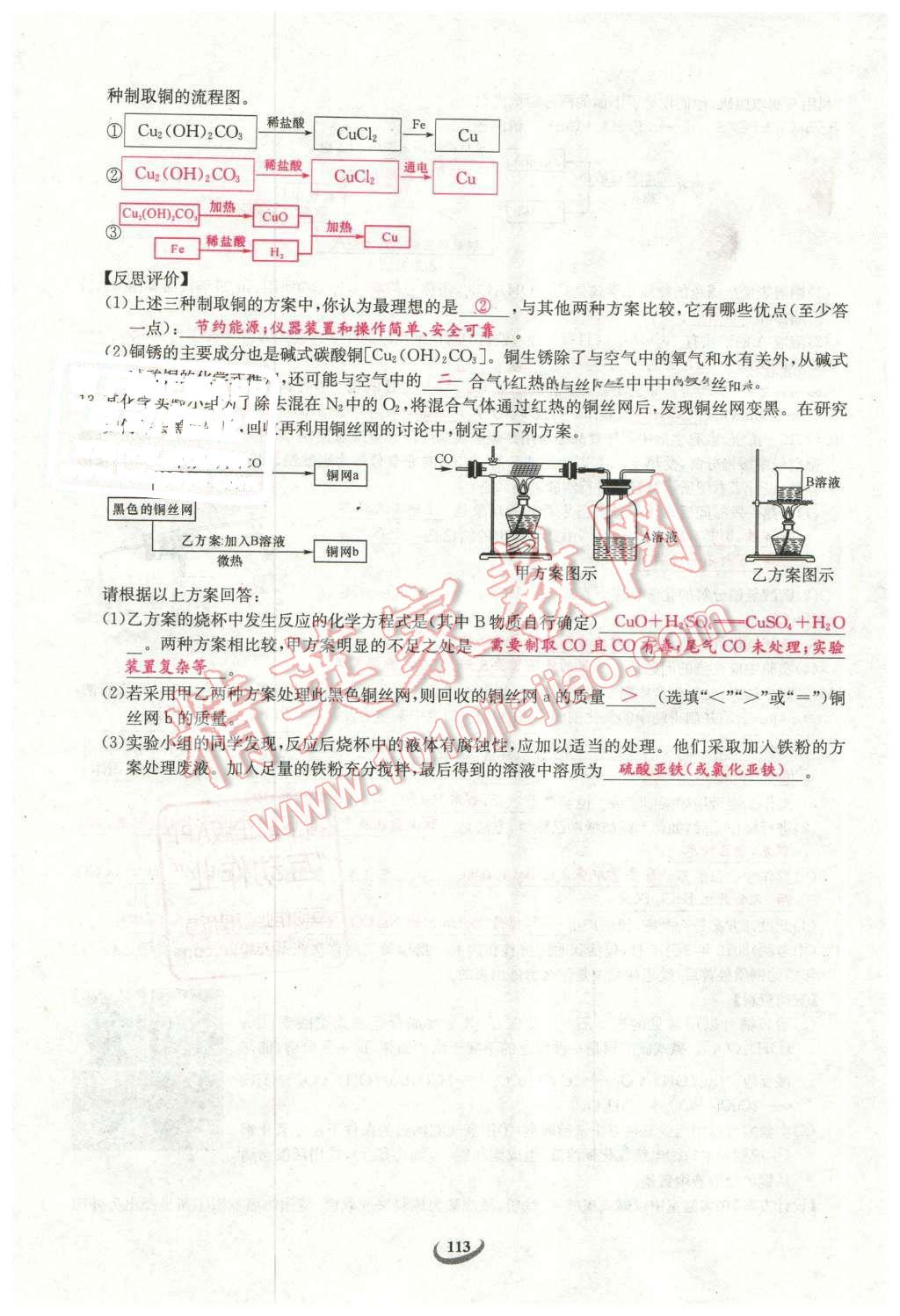 2016年思維新觀察中考化學(xué) 第113頁