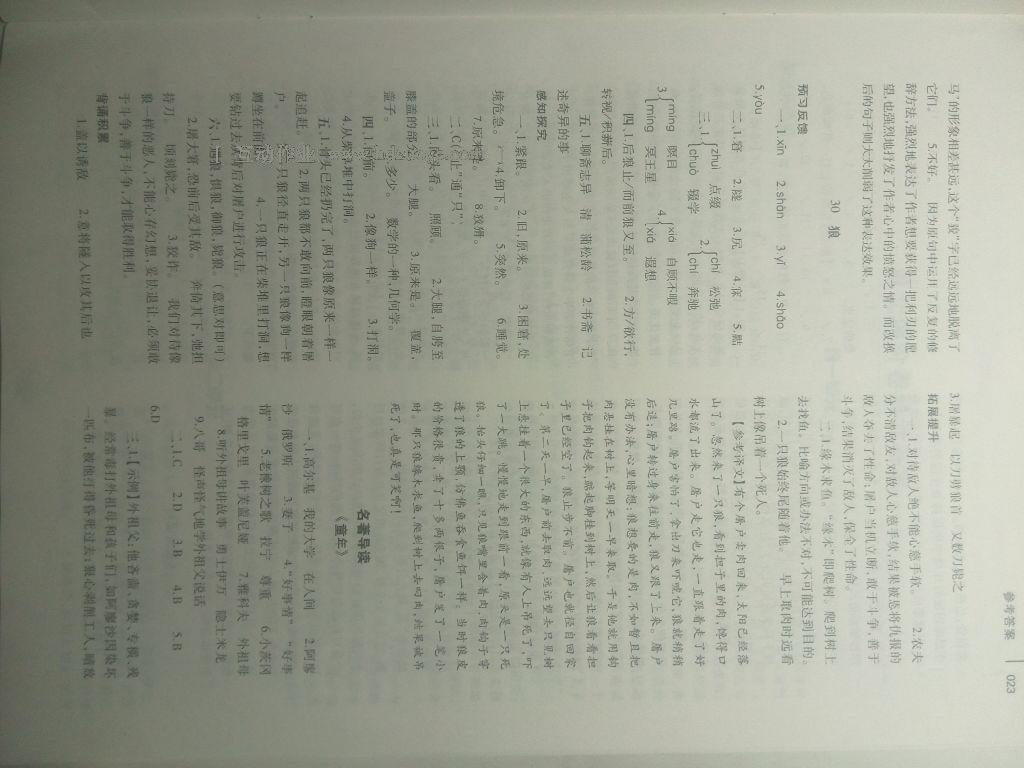 2015年基礎(chǔ)訓(xùn)練七年級(jí)語文下冊(cè)人教版僅限河南省使用大象出版社 第172頁