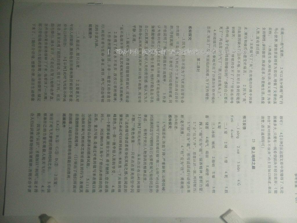 2015年基礎(chǔ)訓(xùn)練七年級語文下冊人教版僅限河南省使用大象出版社 第166頁