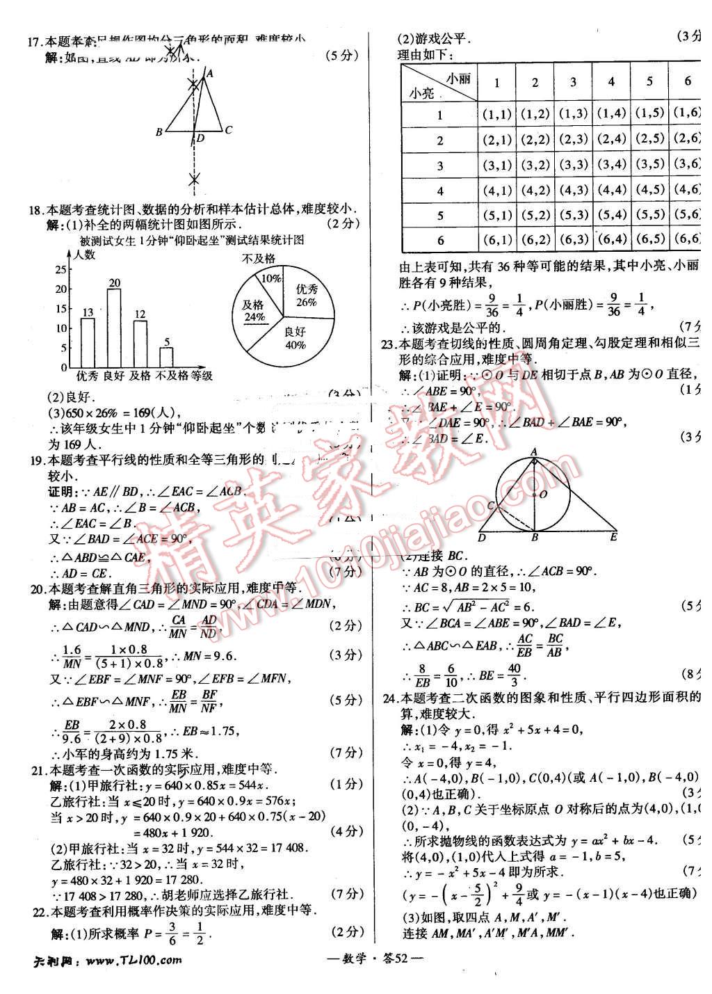 2015年新課標(biāo)全國中考試題精選數(shù)學(xué) 第52頁