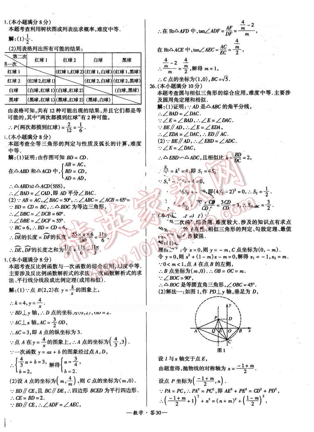 2016年新課標全國中考試題精選精華版數(shù)學(xué) 第30頁