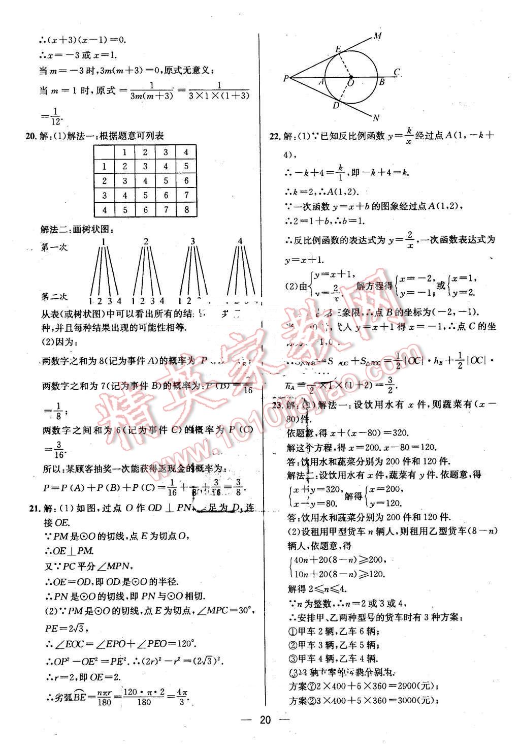 2016年贵州中考中考必备数学 第20页