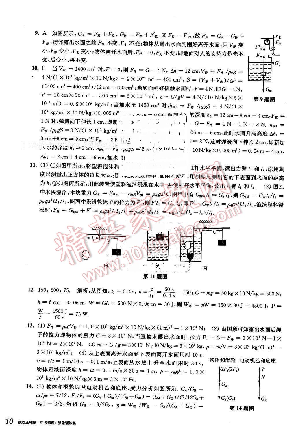 2016年挑戰(zhàn)壓軸題中考物理強(qiáng)化訓(xùn)練篇 第24頁(yè)