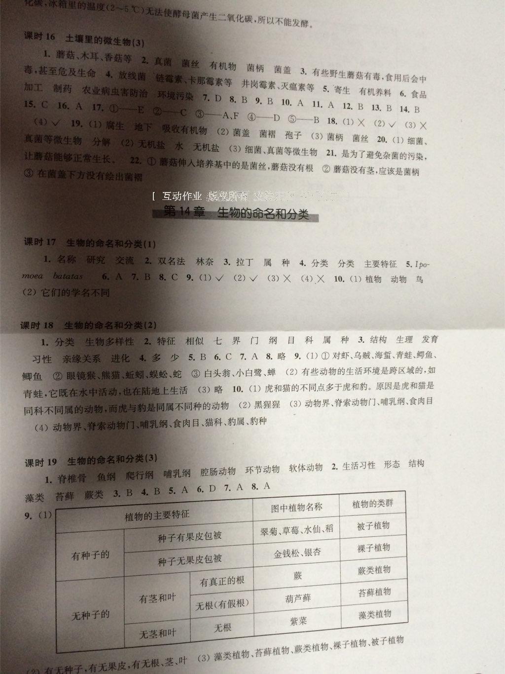 2016年同步練習七年級生物學下冊蘇科版江蘇鳳凰科學技術出版社 第14頁