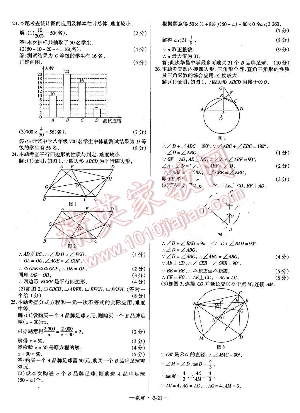 2016年新課標(biāo)全國中考試題精選精華版數(shù)學(xué) 第21頁