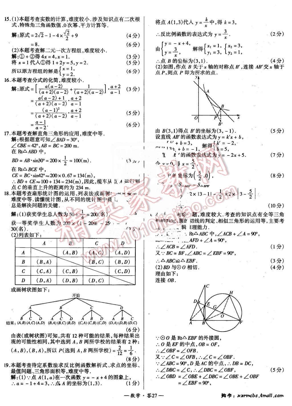 2015年新課標(biāo)全國中考試題精選數(shù)學(xué) 第26頁