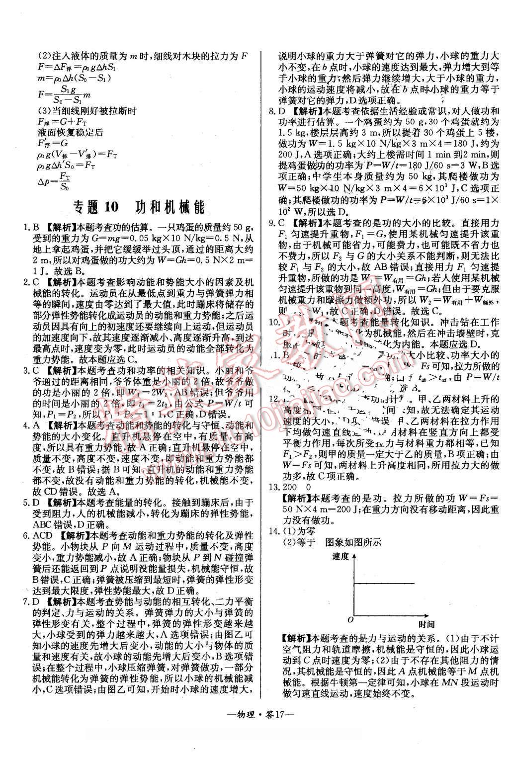 2016年3年中考真題考點(diǎn)分類集訓(xùn)卷物理 第17頁