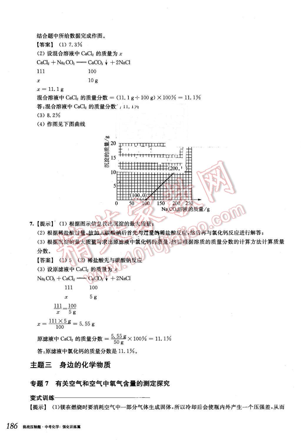 2016年挑戰(zhàn)壓軸題中考化學(xué)強化訓(xùn)練篇 第20頁