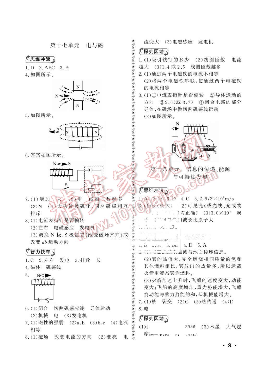 2016年初中卷行知天下九年級物理化學(xué)下冊 第9頁