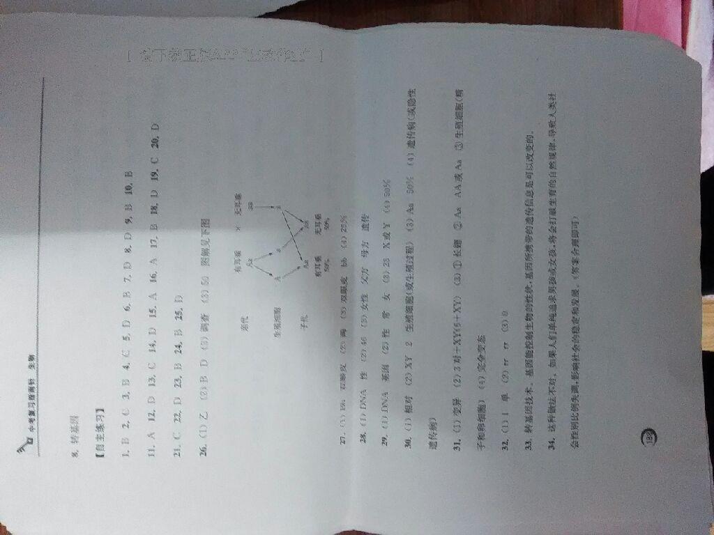 2016年南通市中考復(fù)習(xí)指南針生物 第23頁