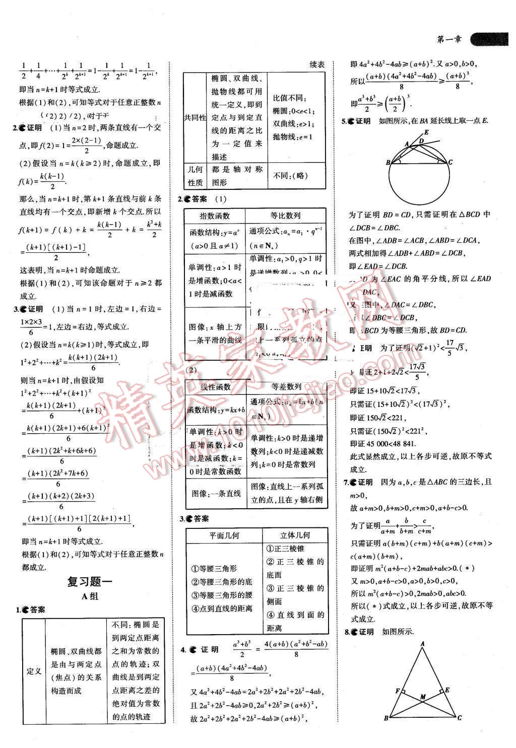 課本高中數(shù)學(xué)選修2-2北師大版 參考答案第3頁