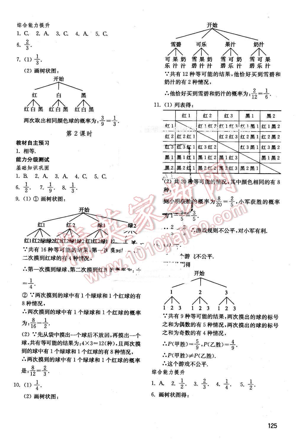 2016年初中基础训练九年级数学下册 第11页