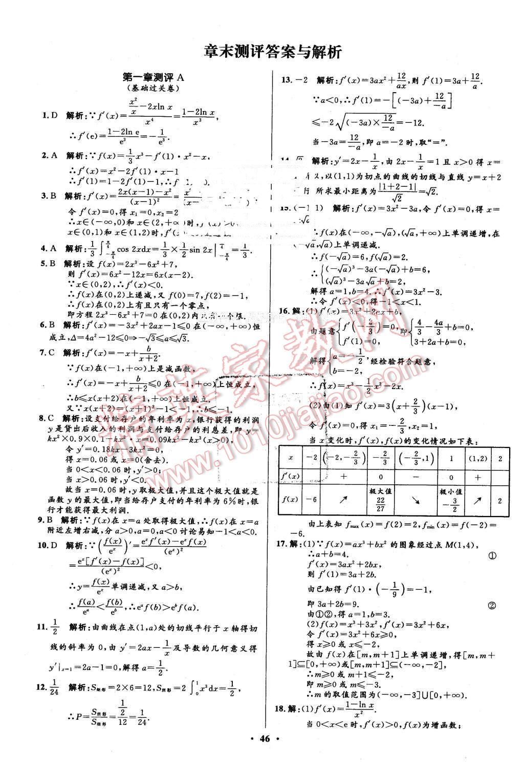 2016年高中同步測控優(yōu)化設計數(shù)學選修2-2人教A版市場版 第46頁