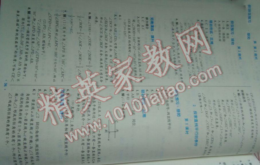 2016年伴你学七年级数学下册北师大版北京师范大学出版社 第10页