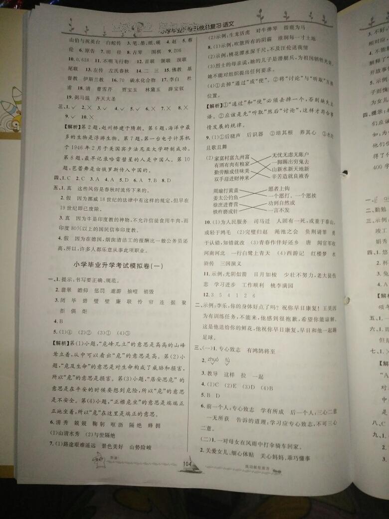 小学毕业升学系统总复习语文 第61页