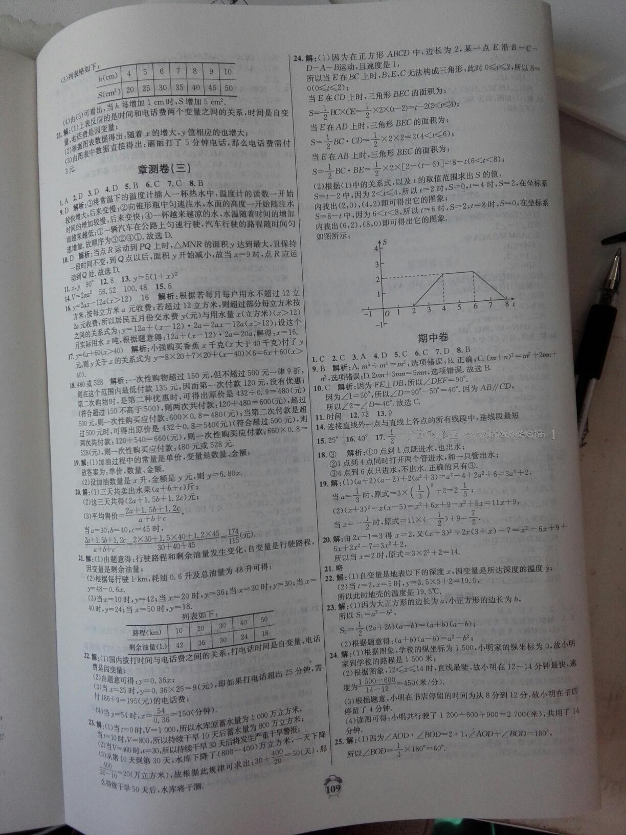 2015年轻松28套阳光夺冠七年级数学下册人教版 第9页