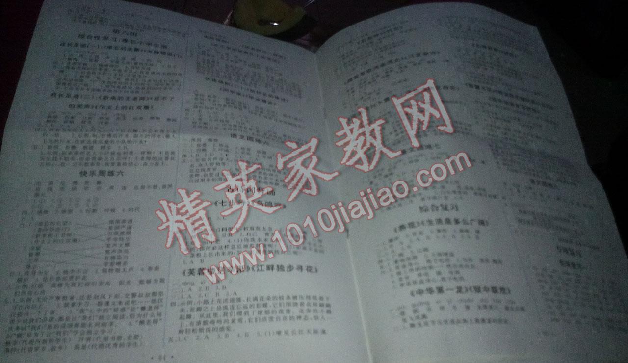 2016年能力培養(yǎng)與測試六年級語文下冊人教版 第4頁