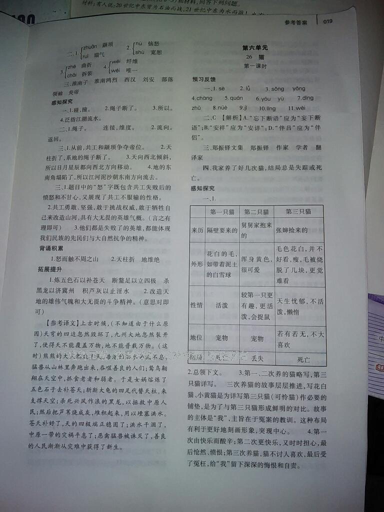 2015年基礎訓練七年級語文下冊人教版僅限河南省使用大象出版社 第199頁