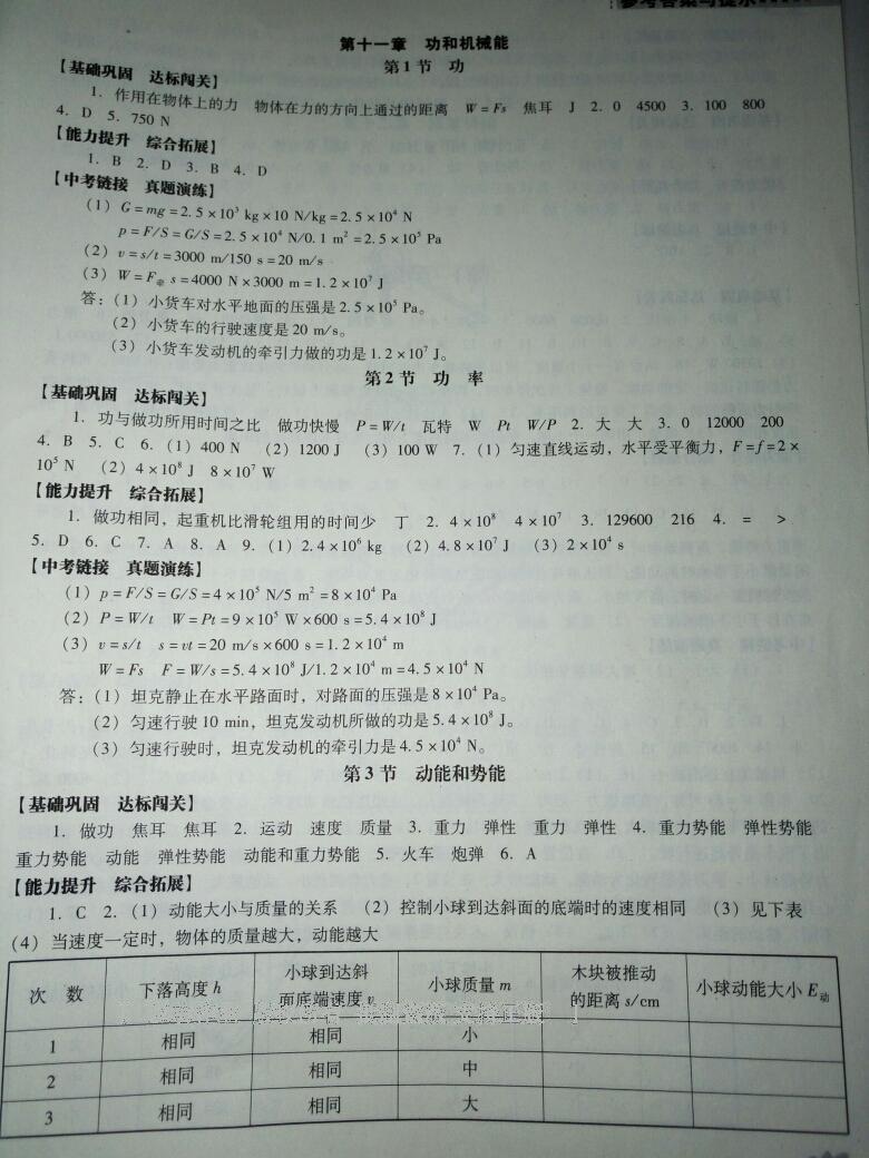 2016年新课程物理能力培养八年级下册人教版D版 第24页