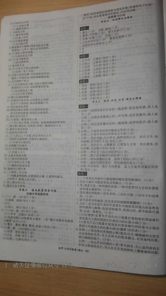 2016年安徽中考總復(fù)習(xí)名師A計(jì)劃語(yǔ)文 第22頁(yè)