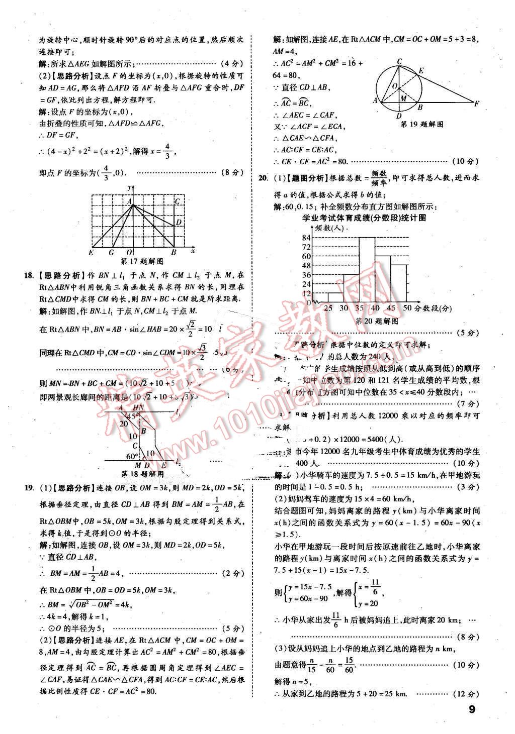 2016年万唯教育安徽中考预测卷终极预测8套卷数学第12年第12版 第9页