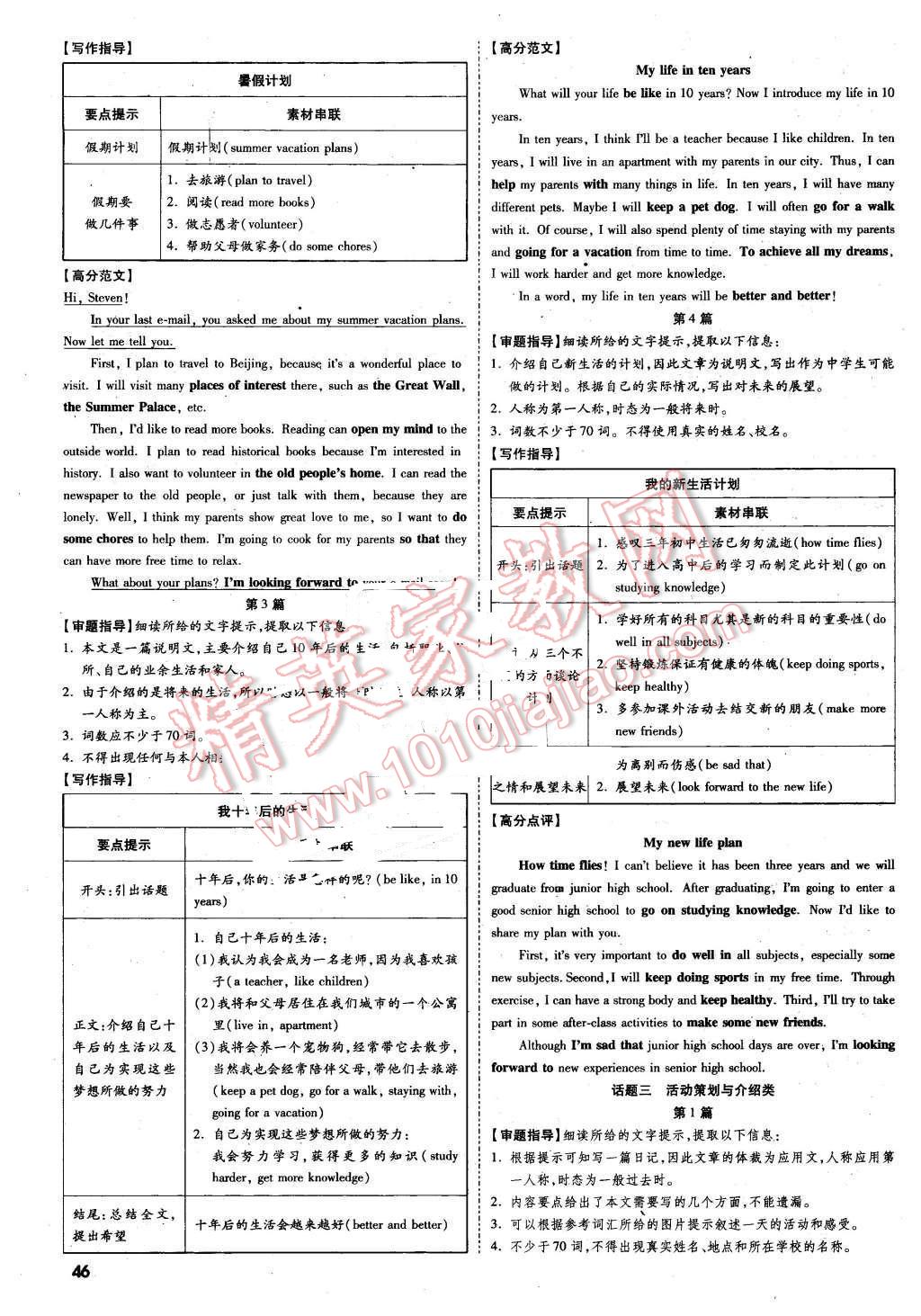 2016年萬唯教育陜西中考試題研究題型專項(xiàng)訓(xùn)練英語第9年第9版 第46頁