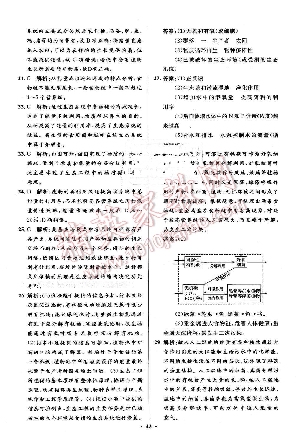 2016年高中同步測控優(yōu)化設(shè)計生物選修3人教版市場版 第43頁