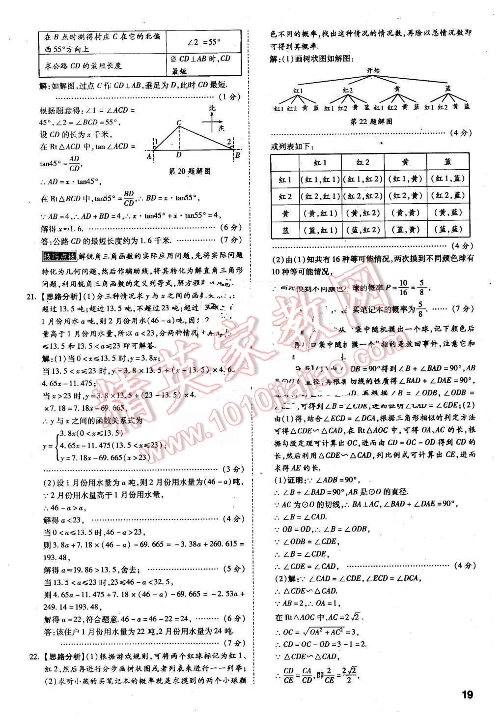 2016年万唯教育陕西中考预测卷终极预测8套卷数学第12年第12版 第17页