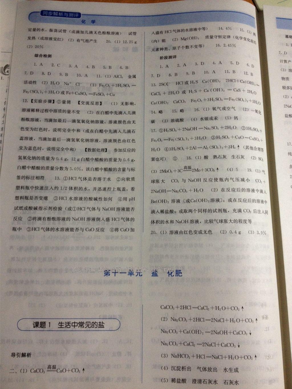 2016年人教金學(xué)典同步解析與測評九年級化學(xué)下冊人教版供山西使用 第20頁