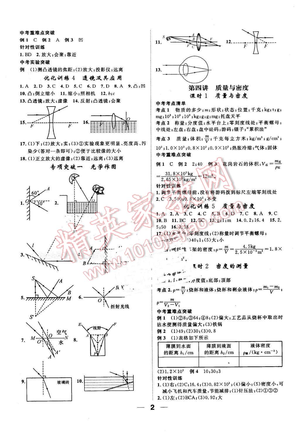 2016年河北中考命題研究中考王物理 第2頁