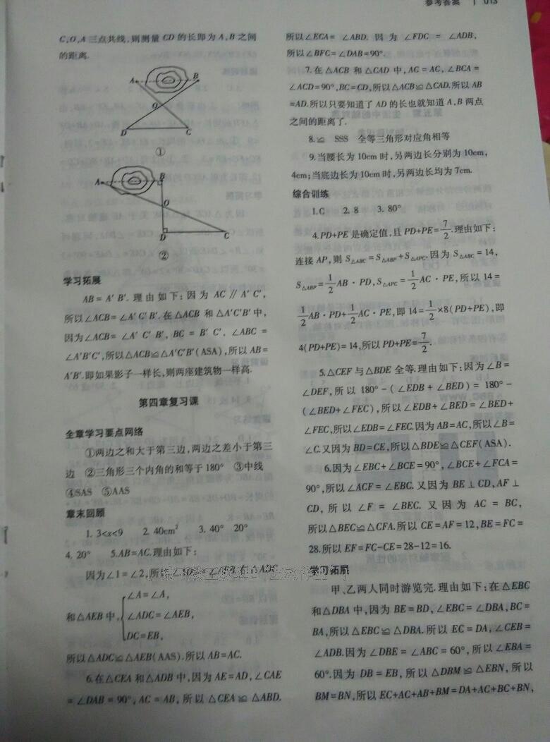 2015年基礎(chǔ)訓(xùn)練七年級數(shù)學(xué)下冊大象出版社 第19頁