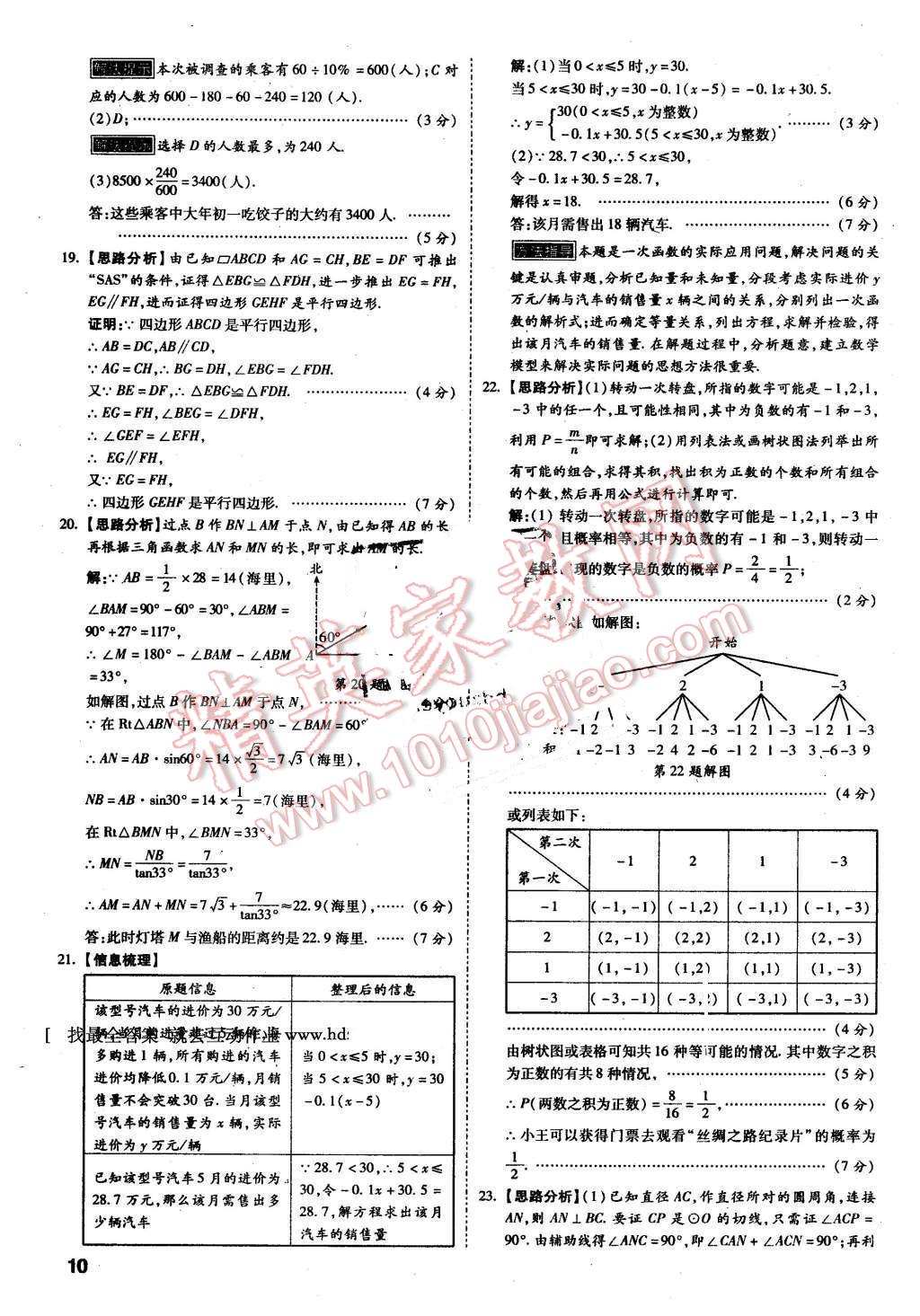 2016年万唯教育陕西中考预测卷终极预测8套卷数学第12年第12版 第8页