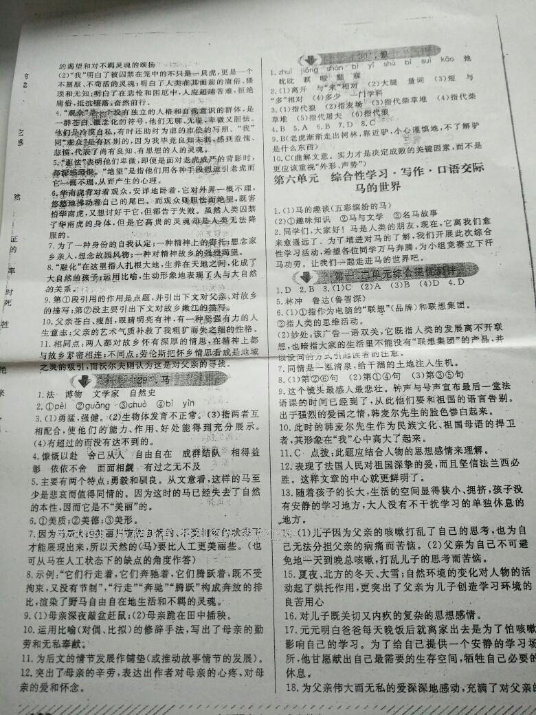 2016年課優(yōu)新突破原創(chuàng)講練測(cè)七年級(jí)語(yǔ)文下冊(cè)人教版 第12頁(yè)