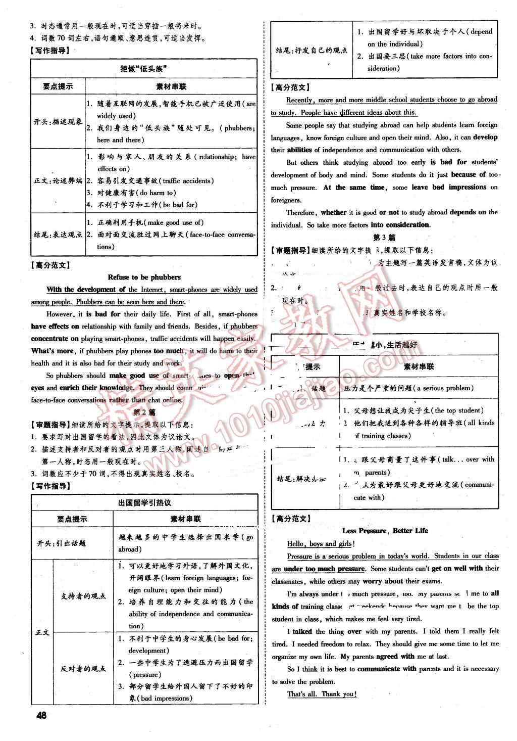 2016年萬唯教育陜西中考試題研究題型專項訓練英語第9年第9版 第48頁