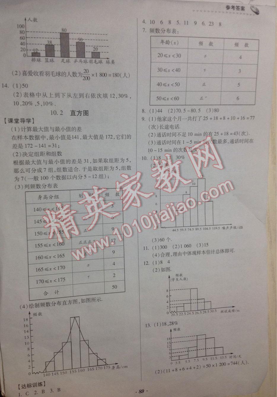 2016年家庭作业七年级数学下册人教版贵州科技出版社 第21页