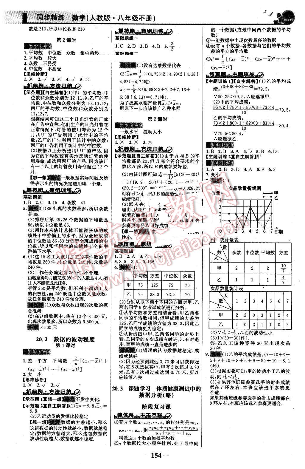 2016年同步精练八年级数学下册人教版 第13页