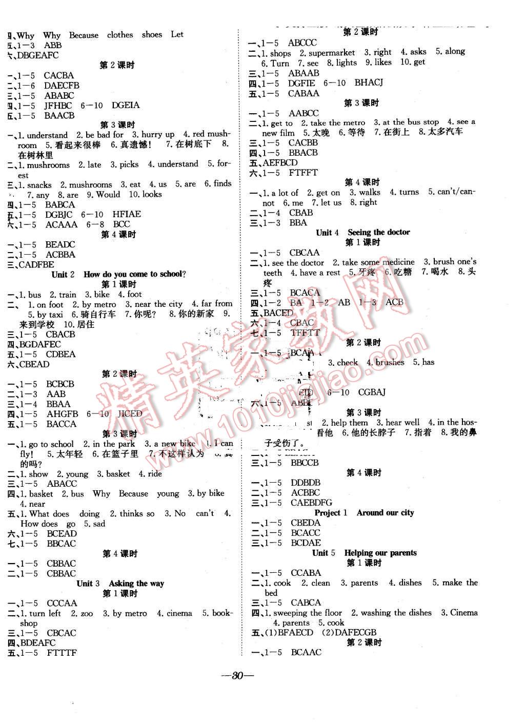 2016年快樂學(xué)習(xí)隨堂練五年級英語下冊譯林版 第2頁