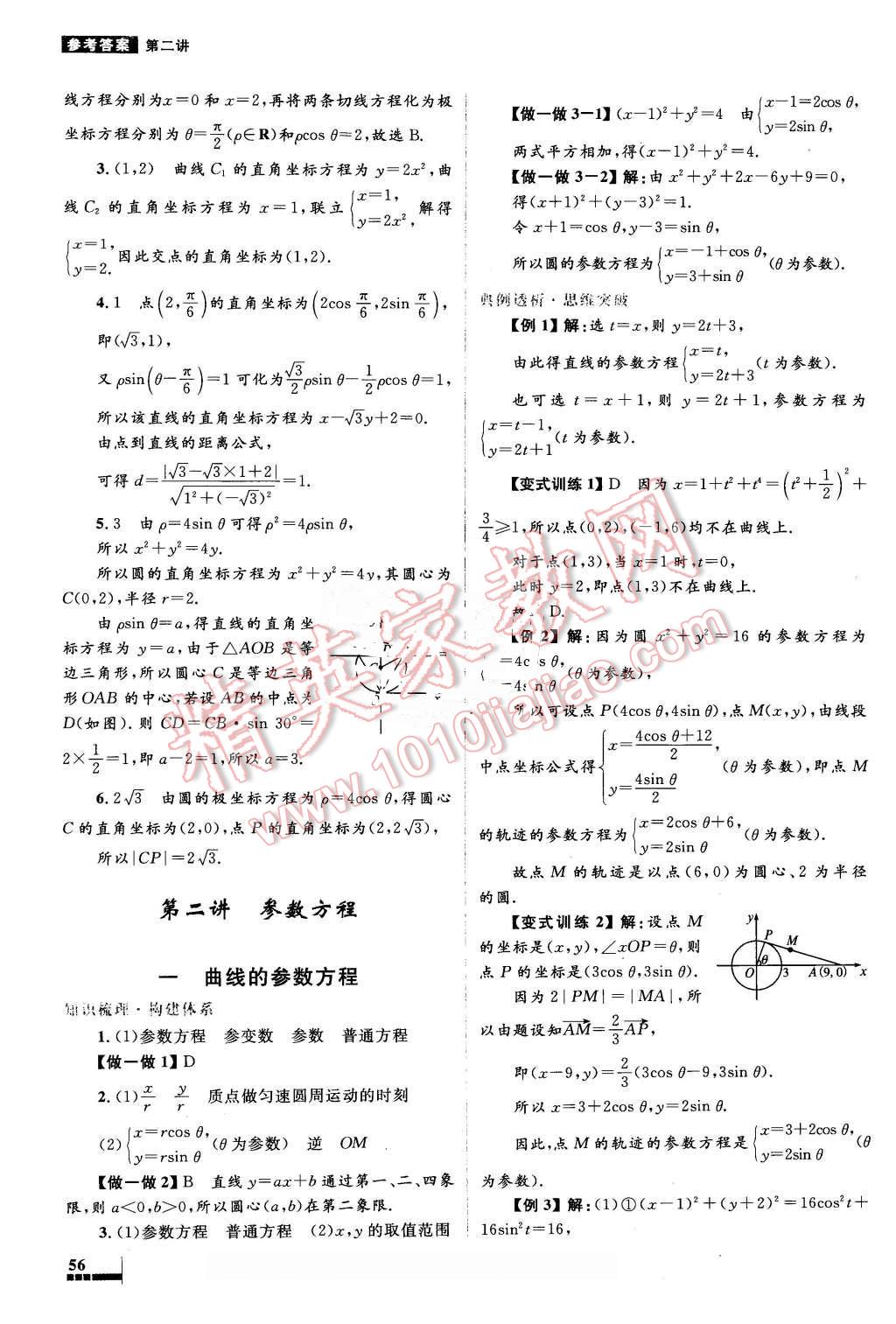 2016年高中同步測(cè)控優(yōu)化設(shè)計(jì)數(shù)學(xué)選修4-4人教A版 第12頁(yè)