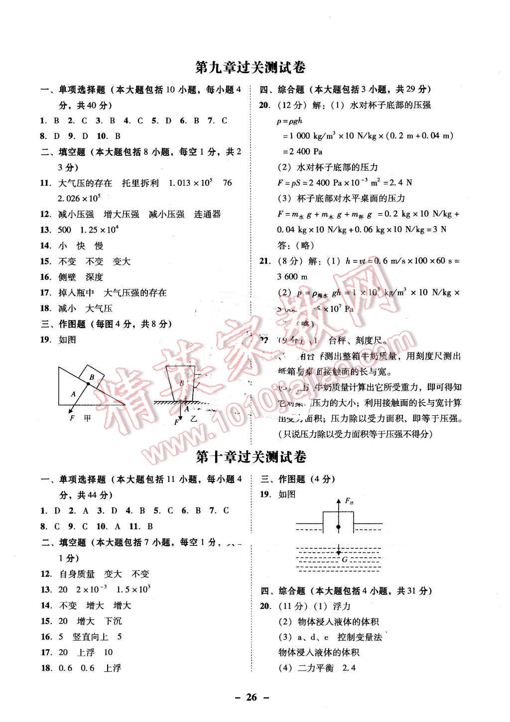 2016年南粤学典学考精练八年级物理下册人教版 第2页