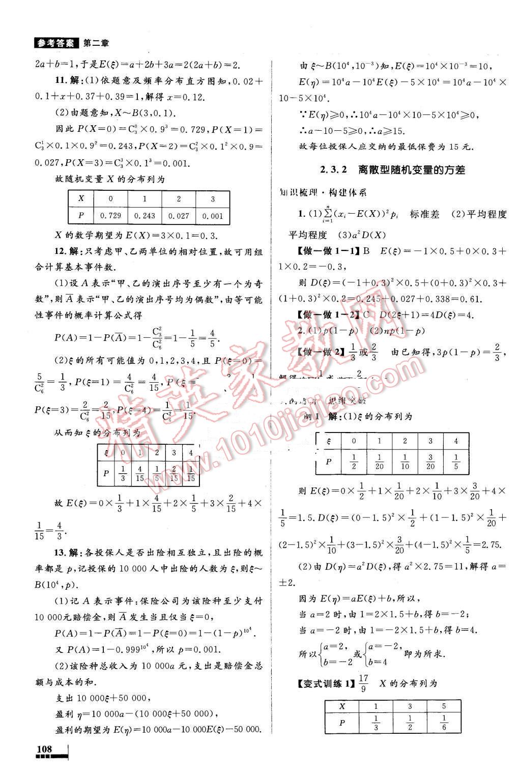 2016年高中同步测控优化设计数学选修2-3人教A版 第28页