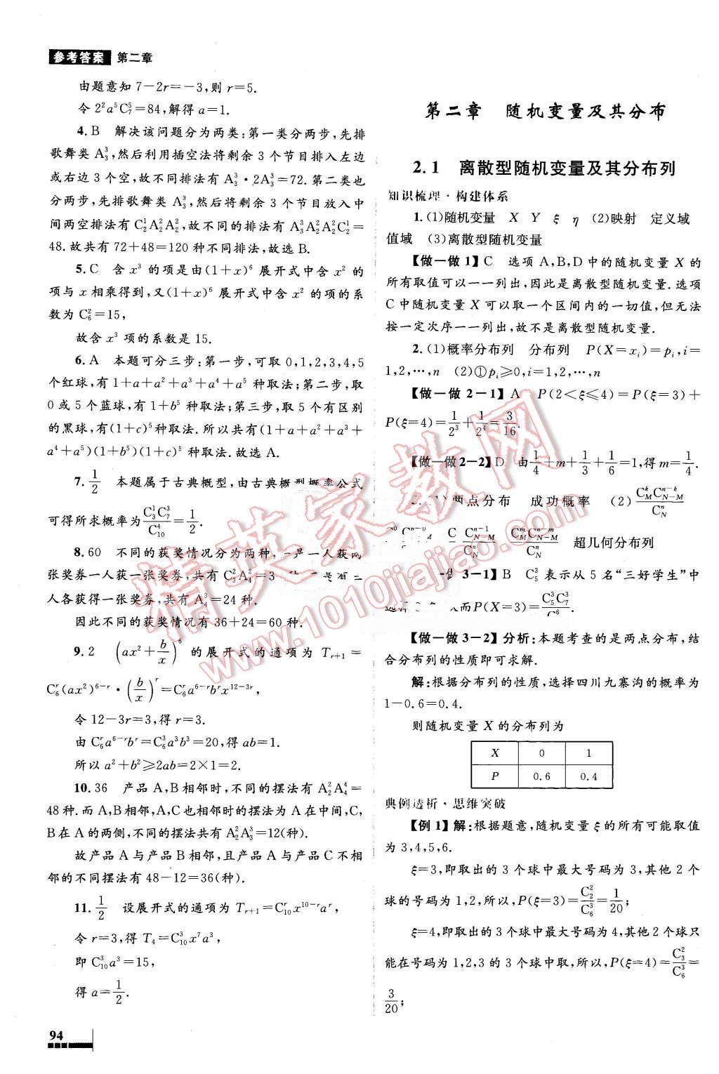 2016年高中同步测控优化设计数学选修2-3人教A版 第14页