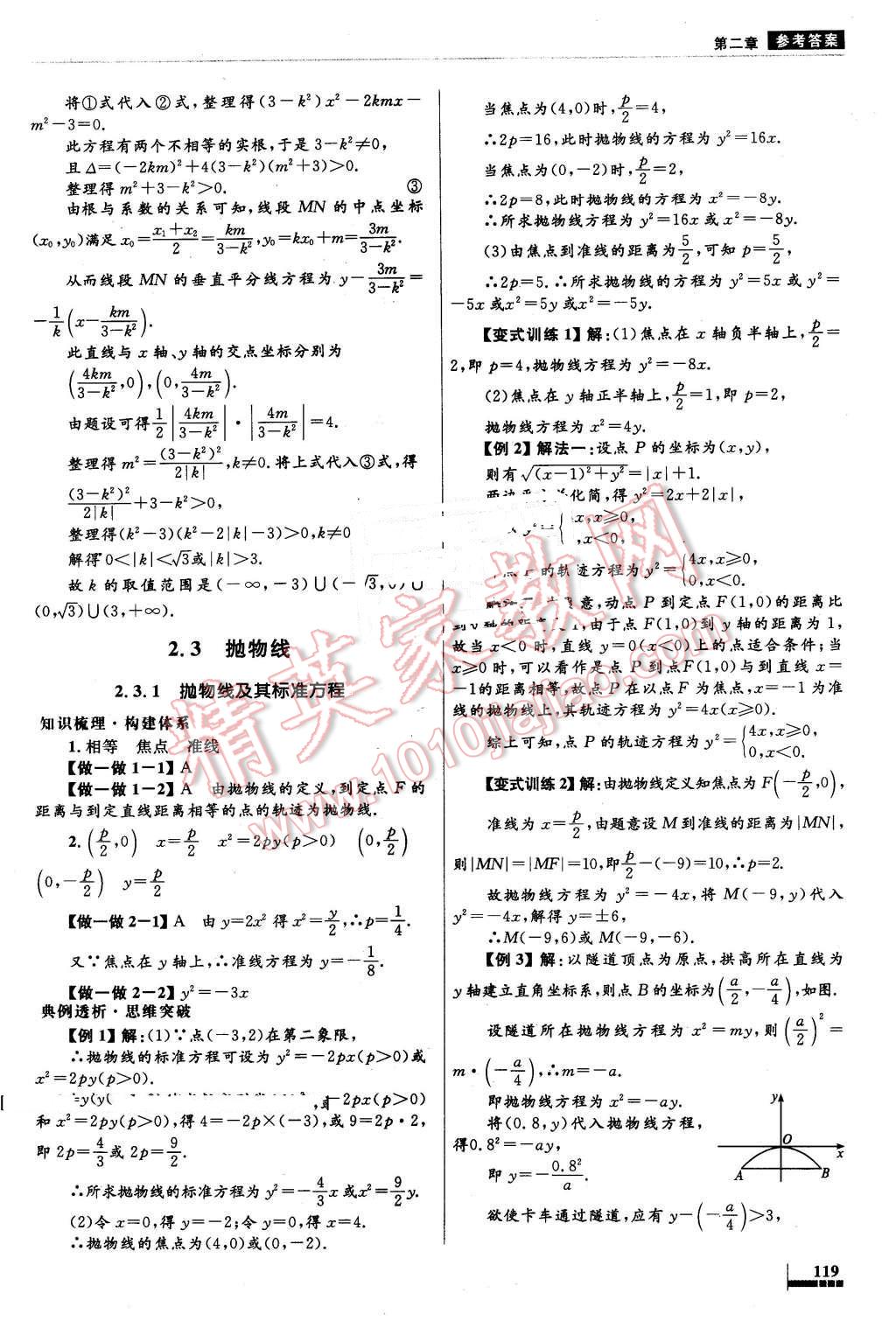 2016年高中同步测控优化设计数学选修1-1人教A版 第23页