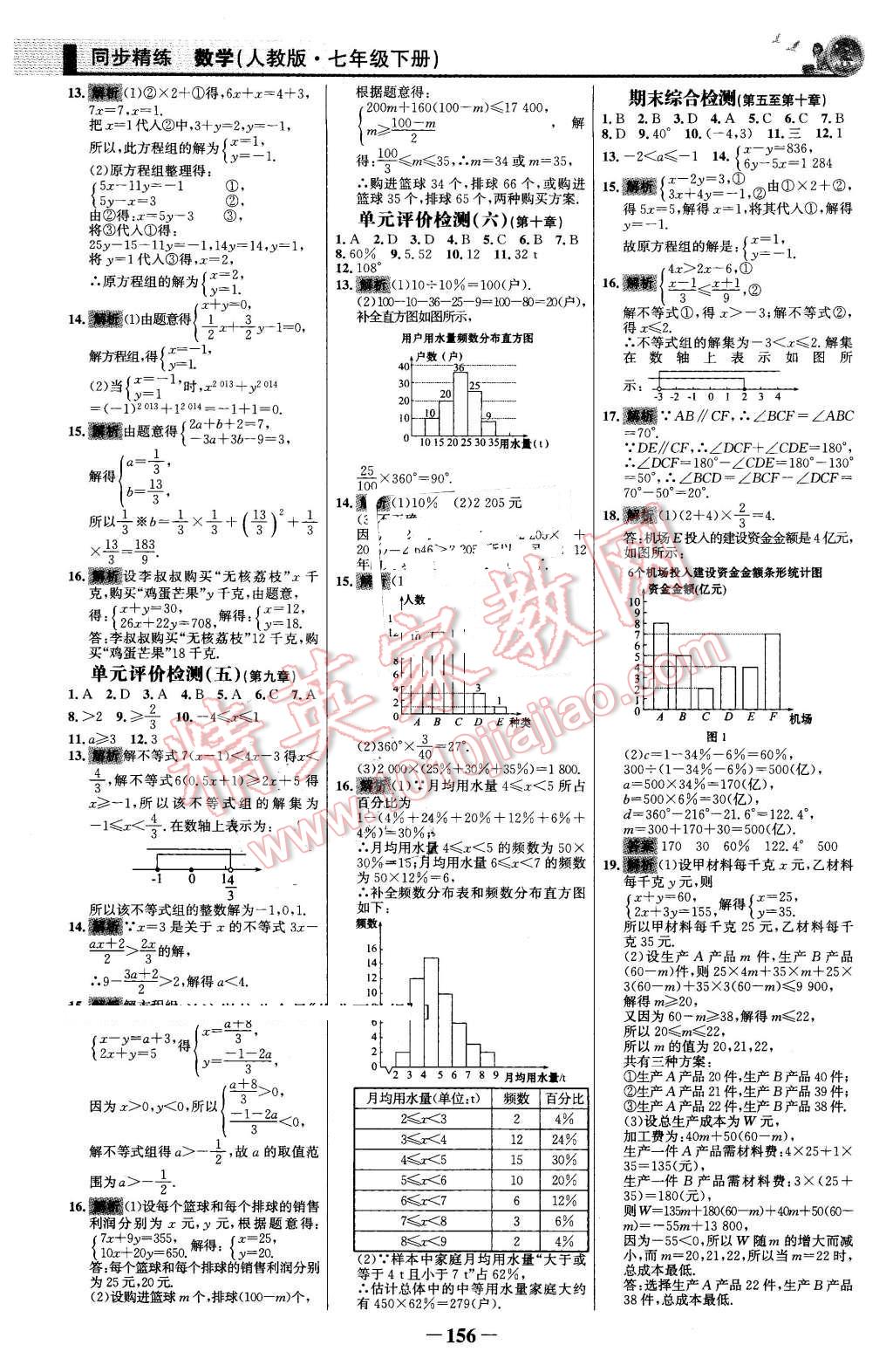 2016年同步精練七年級數學下冊人教版 第23頁