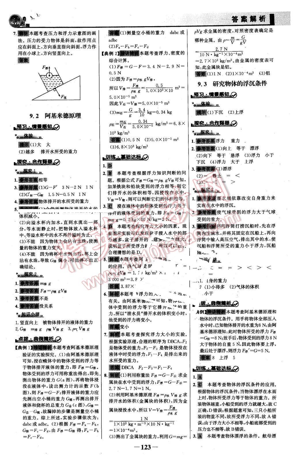 2016年同步精練八年級(jí)物理下冊(cè)粵滬版 第14頁