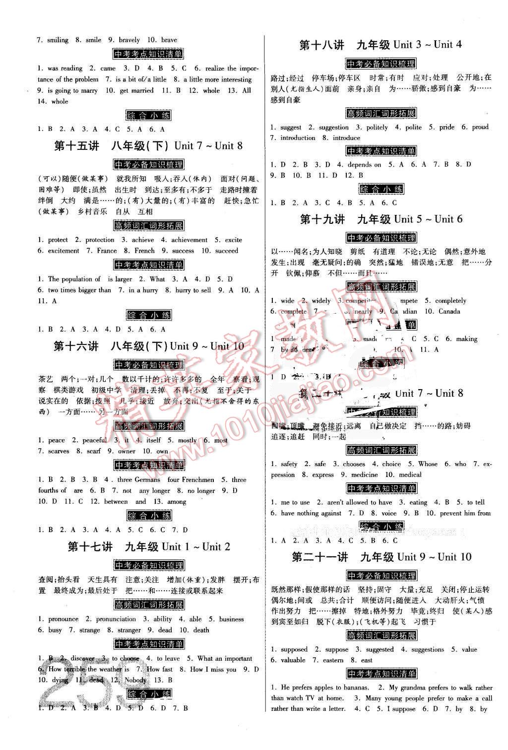 2016年金牌教练赢在燕赵初中总复习英语河北中考专用 第3页