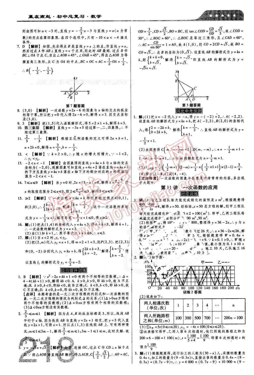 2016年金牌教練贏在燕趙初中總復習數(shù)學河北中考專用 第8頁