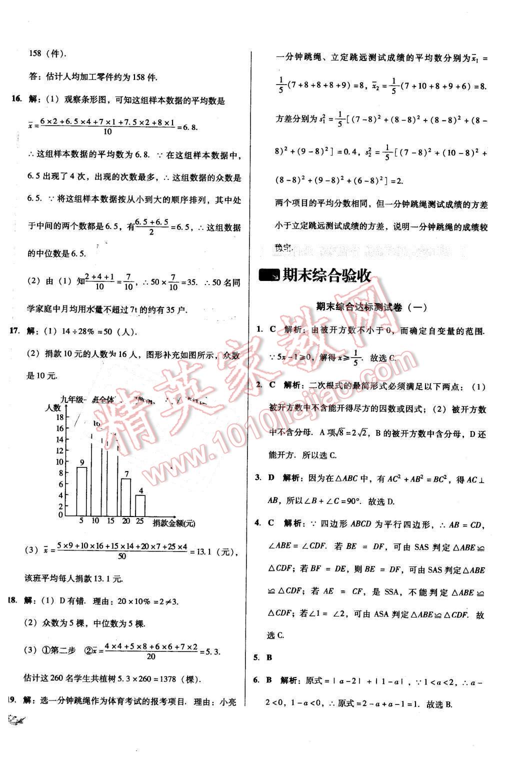 2016年單元加期末復(fù)習(xí)與測(cè)試八年級(jí)數(shù)學(xué)下冊(cè)人教版吉林專版 第22頁(yè)